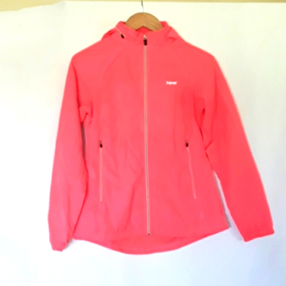 Hind Orange Pink Coral Hooded Jacket XS